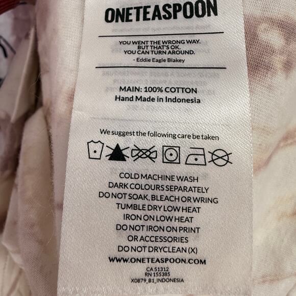 One Teaspoon MoBlack Records Tie Dye Graphic Tee Size Large Boring Man - Picture 8 of 9